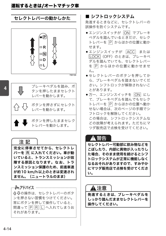 セレクトレバー